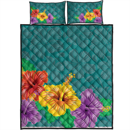 Hawaii Quilt Bed Set Hibiscus More Color