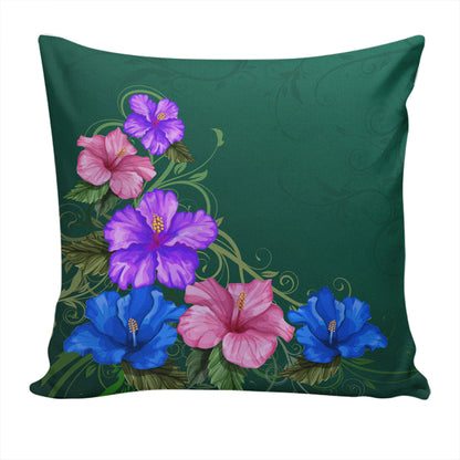 Hawaii Pillow Cover Hibiscus More Colorful