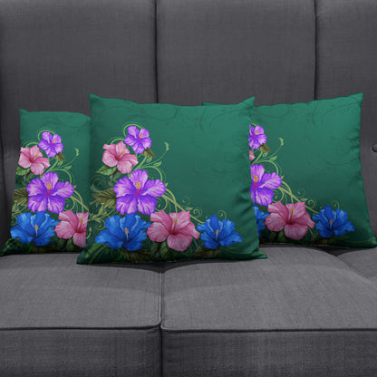 Hawaii Pillow Cover Hibiscus More Colorful