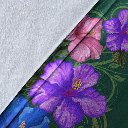 Hawaii Premium Blanket Hibiscus More Colorful