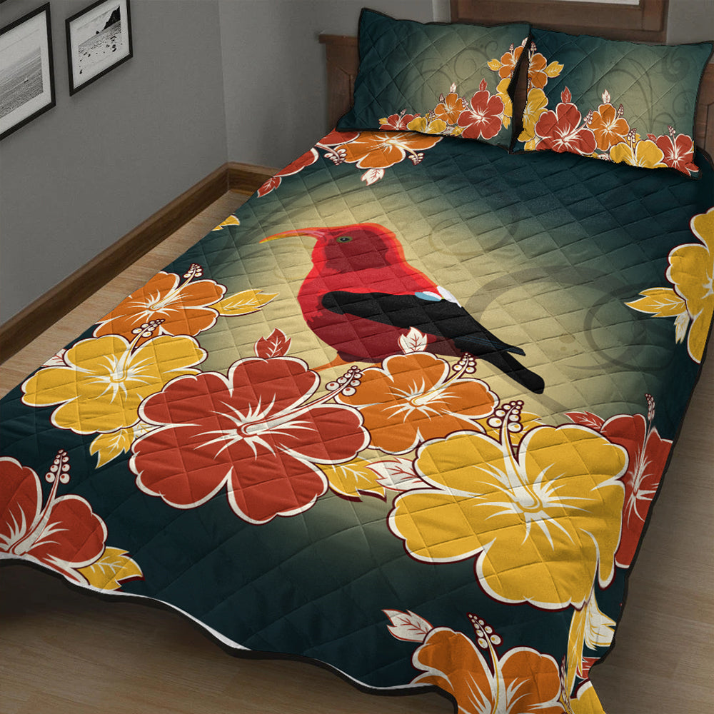 Hawaii Quilt Bed Set Honeycreeper Hibiscus