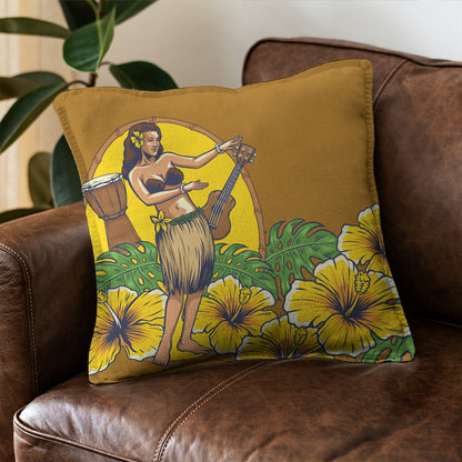 Hawaii Pillow Cover Hula Girl Dance Tradition