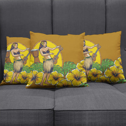 Hawaii Pillow Cover Hula Girl Dance Tradition