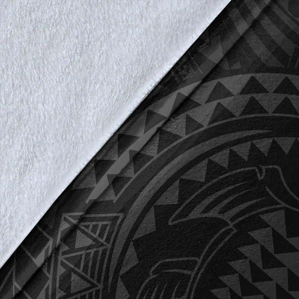 Hawaii Premium Blanket Kakau Honu Arc Polynesian Gray