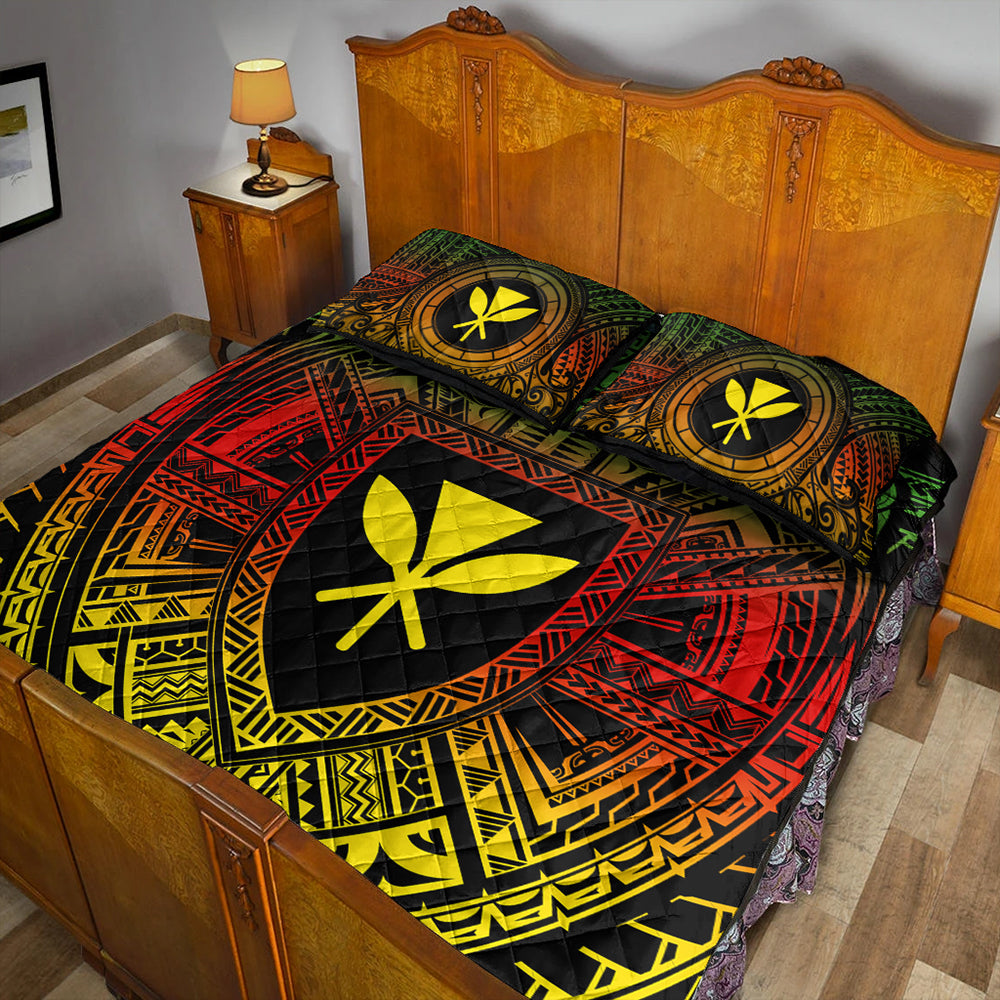 Hawaii Quilt Bed Set Kanaka Maoli Center Polynesian