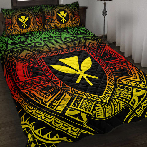 Hawaii Quilt Bed Set Kanaka Maoli Center Polynesian