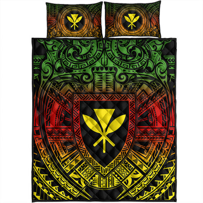 Hawaii Quilt Bed Set Kanaka Maoli Center Polynesian