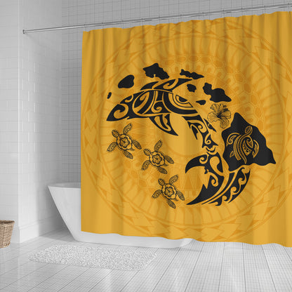 Hawaii Shower Curtain Love Animal Polynesian