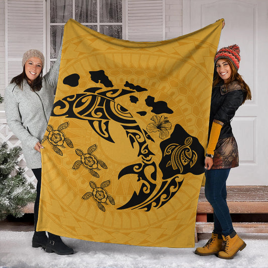 Hawaii Premium Blanket Love Animal Polynesian