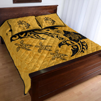 Hawaii Quilt Bed Set Love Animal Polynesian