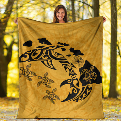 Hawaii Premium Blanket Love Animal Polynesian