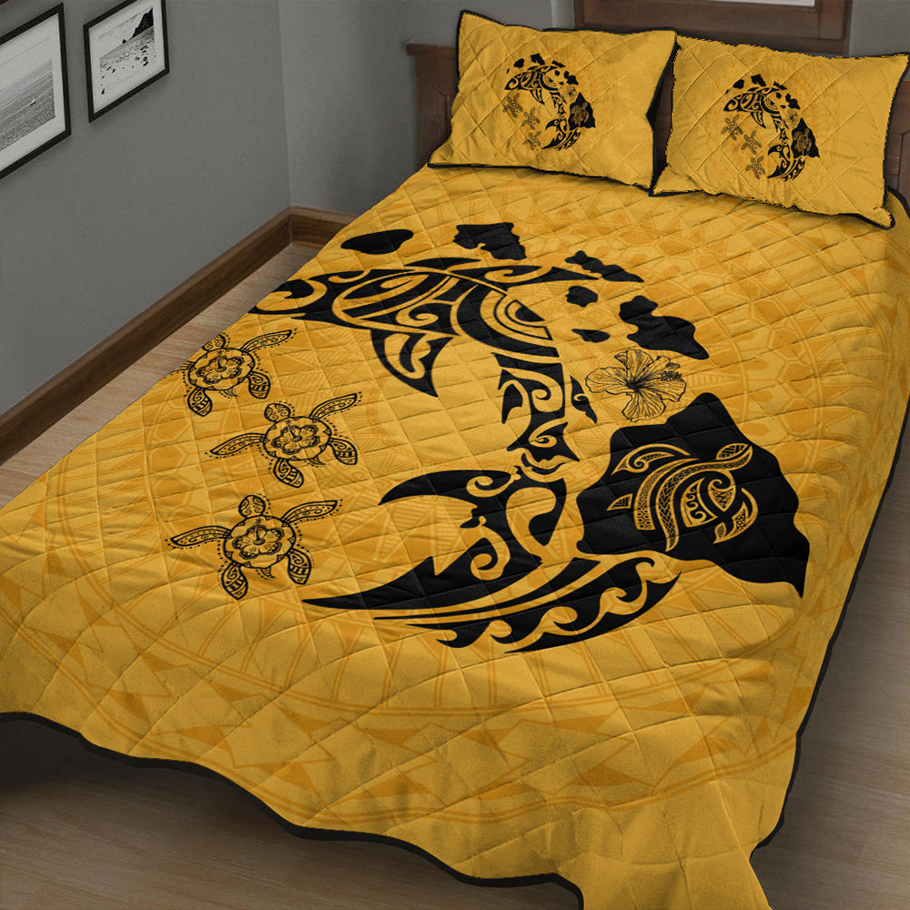 Hawaii Quilt Bed Set Love Animal Polynesian