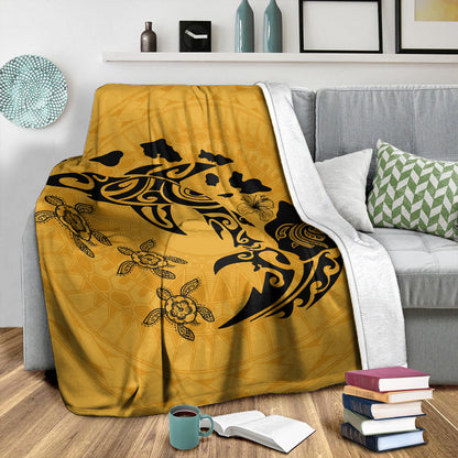 Hawaii Premium Blanket Love Animal Polynesian