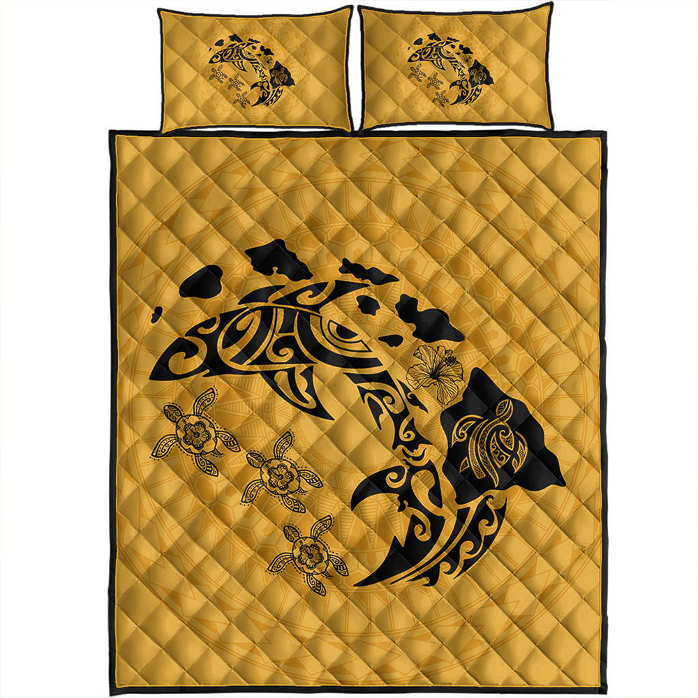 Hawaii Quilt Bed Set Love Animal Polynesian