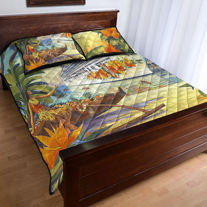 Hawaii Quilt Bed Set Mordern City
