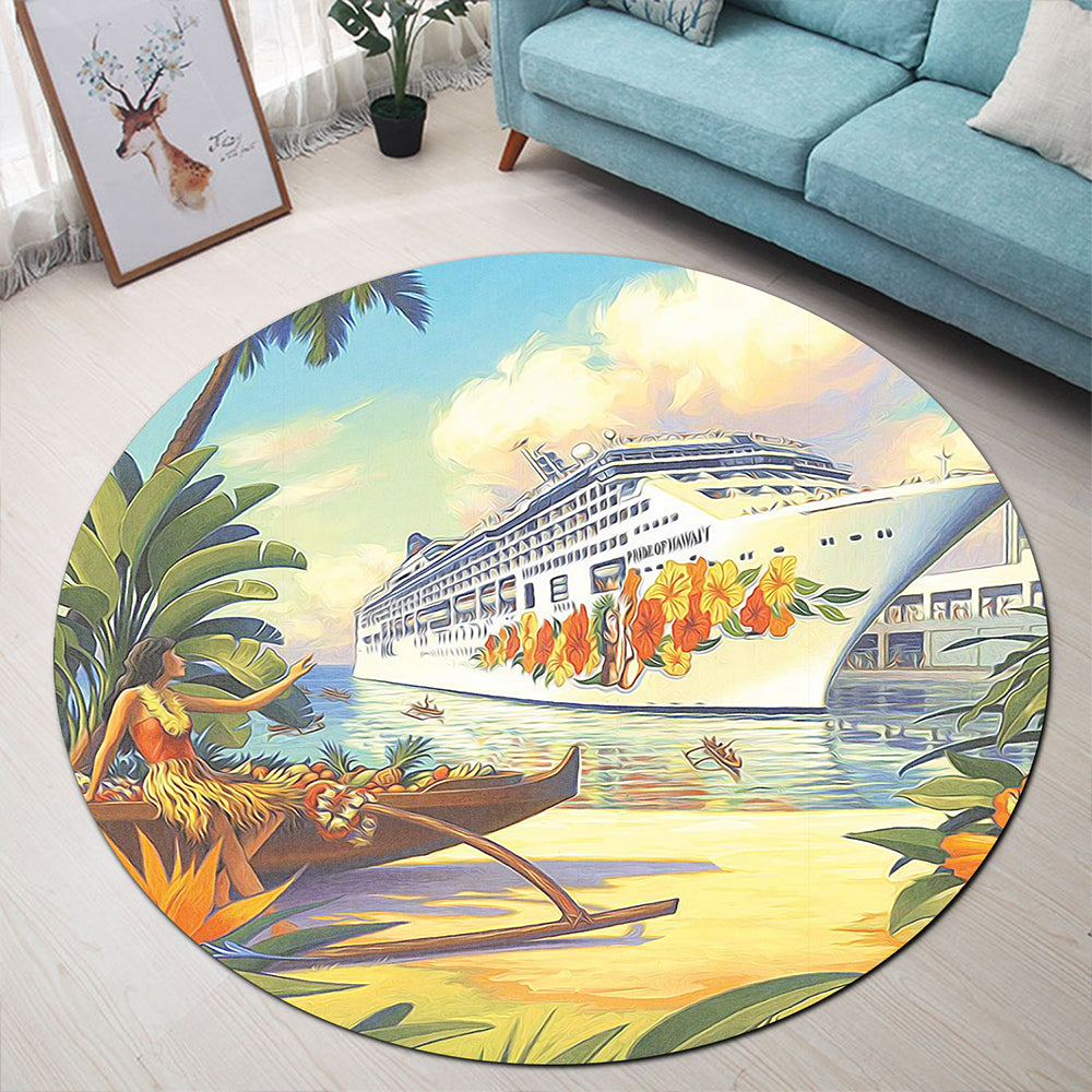 Hawaii Round Rug Mordern City