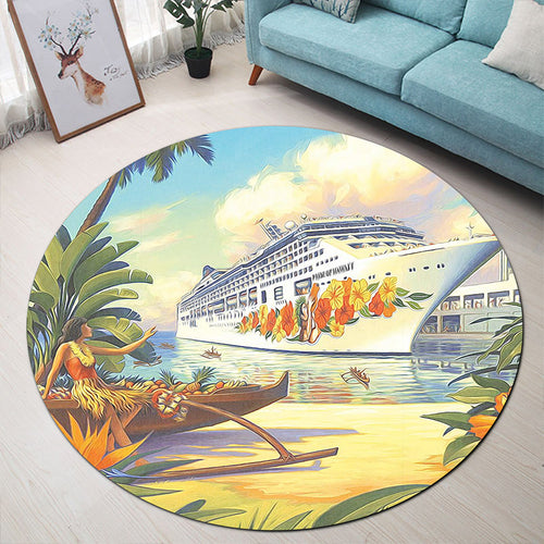 Hawaii Round Rug Mordern City