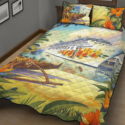 Hawaii Quilt Bed Set Mordern City