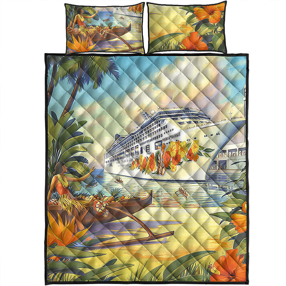 Hawaii Quilt Bed Set Mordern City