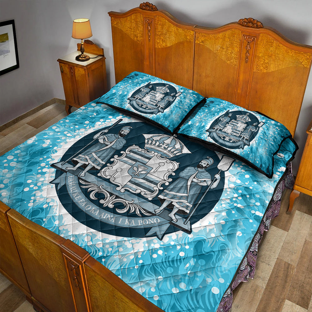 Hawaii Quilt Bed Set Native Hawaii Coat Of Arms Quilt Bed Set Discrete