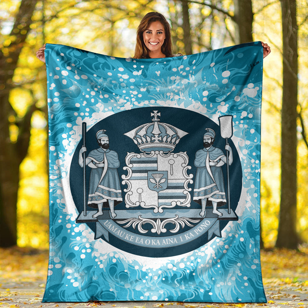 Hawaii Premium Blanket Native Hawaii Coat Of Arms Premium Blanket Discrete
