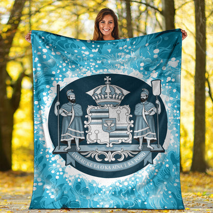 Hawaii Premium Blanket Native Hawaii Coat Of Arms Premium Blanket Discrete