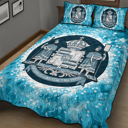 Hawaii Quilt Bed Set Native Hawaii Coat Of Arms Quilt Bed Set Discrete