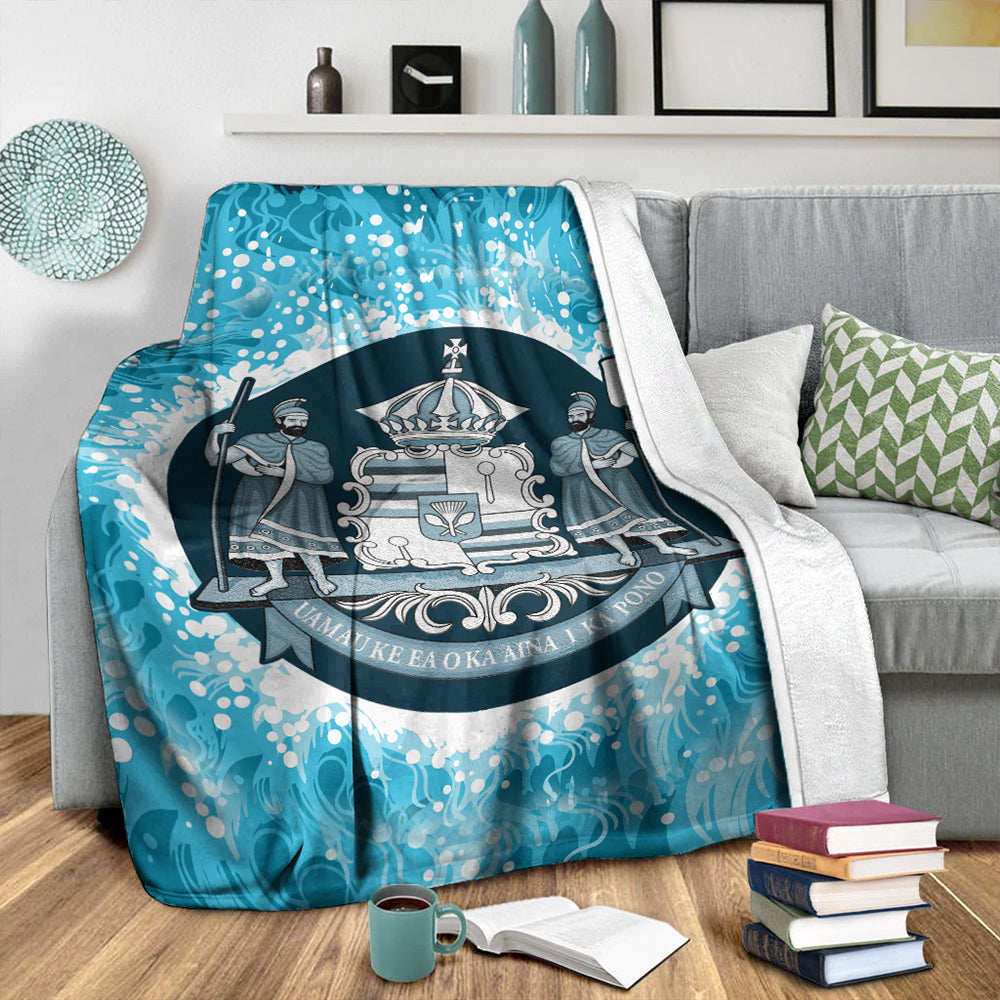 Hawaii Premium Blanket Native Hawaii Coat Of Arms Premium Blanket Discrete