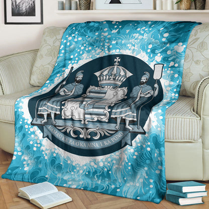Hawaii Premium Blanket Native Hawaii Coat Of Arms Premium Blanket Discrete