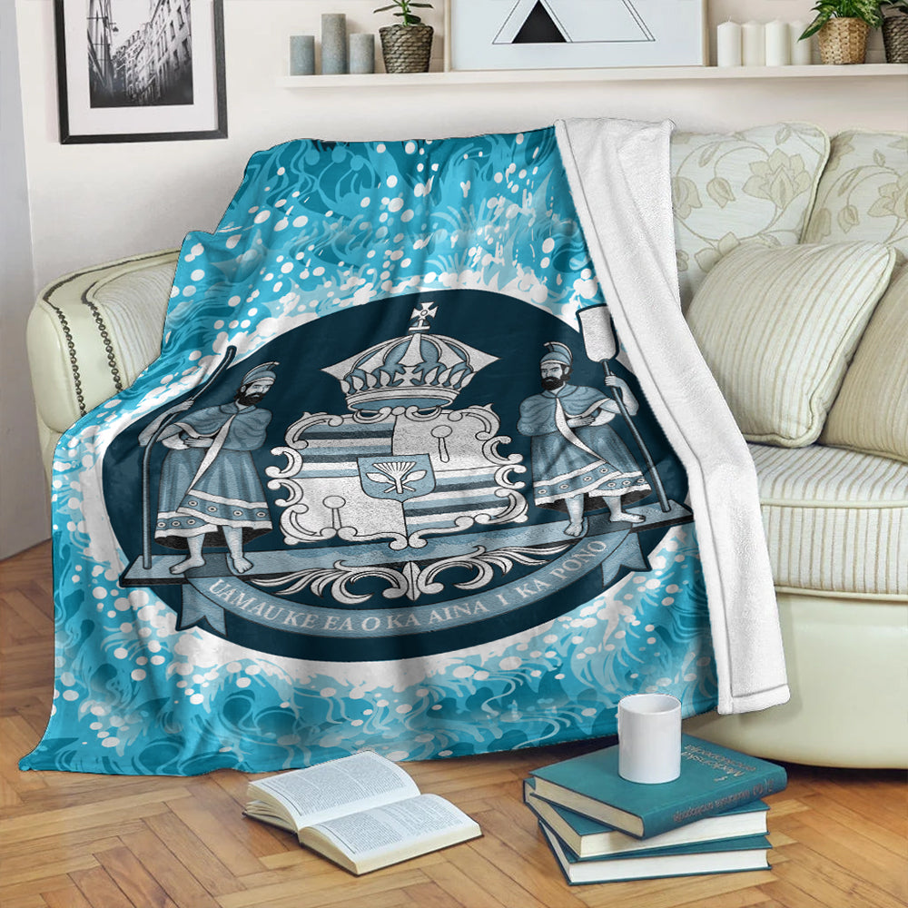 Hawaii Premium Blanket Native Hawaii Coat Of Arms Premium Blanket Discrete