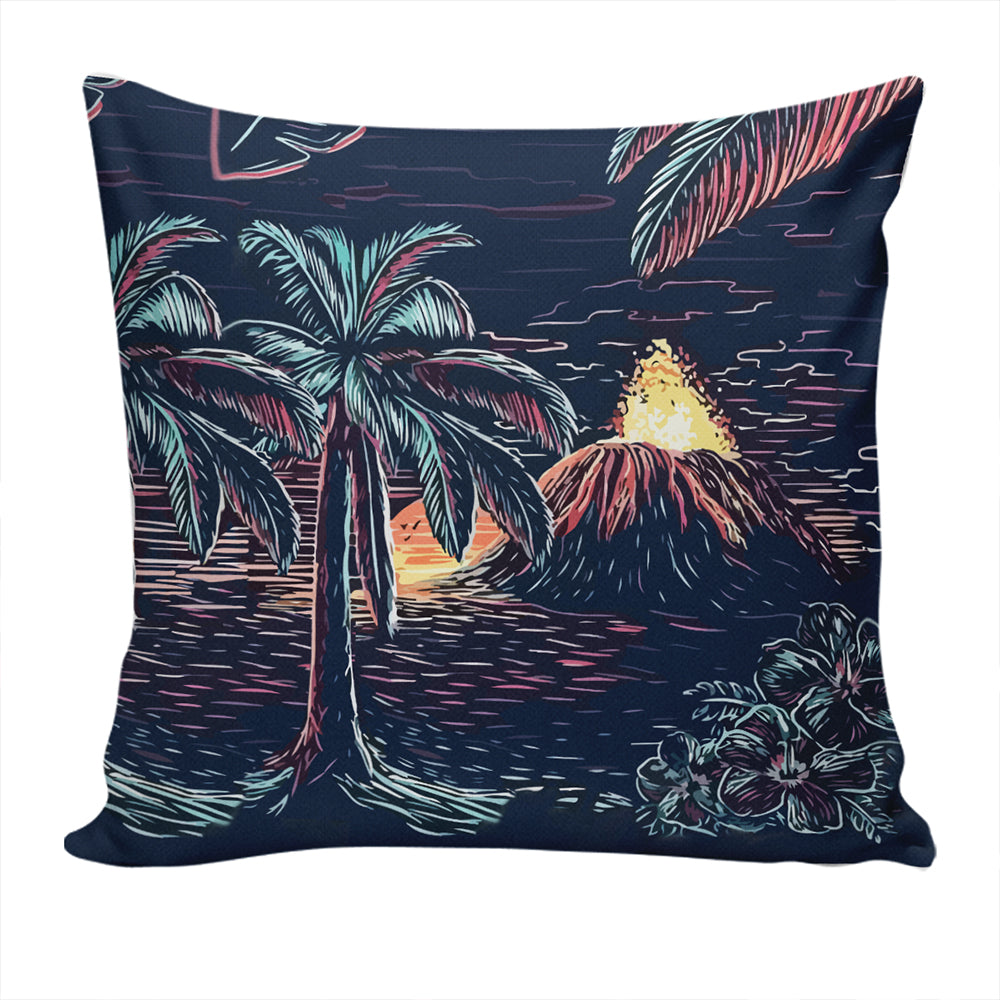 Hawaii Pillow Cover Night On The Land
