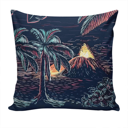 Hawaii Pillow Cover Night On The Land