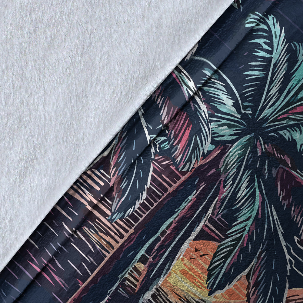 Hawaii Premium Blanket Night On The Land