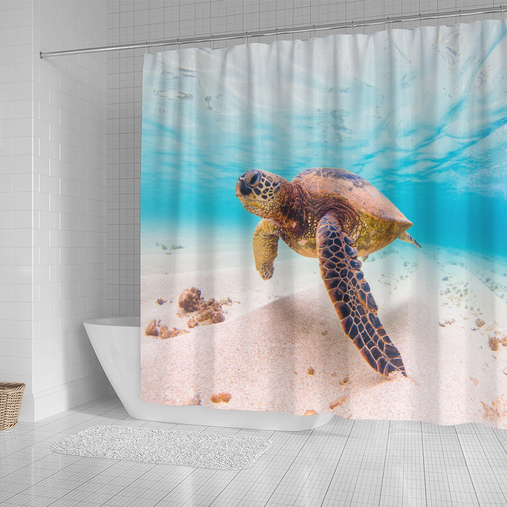 Hawaii Shower Curtain Ocean Picture