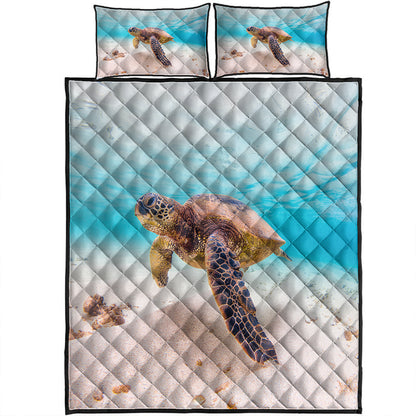 Hawaii Quilt Bed Set Ocean Picture
