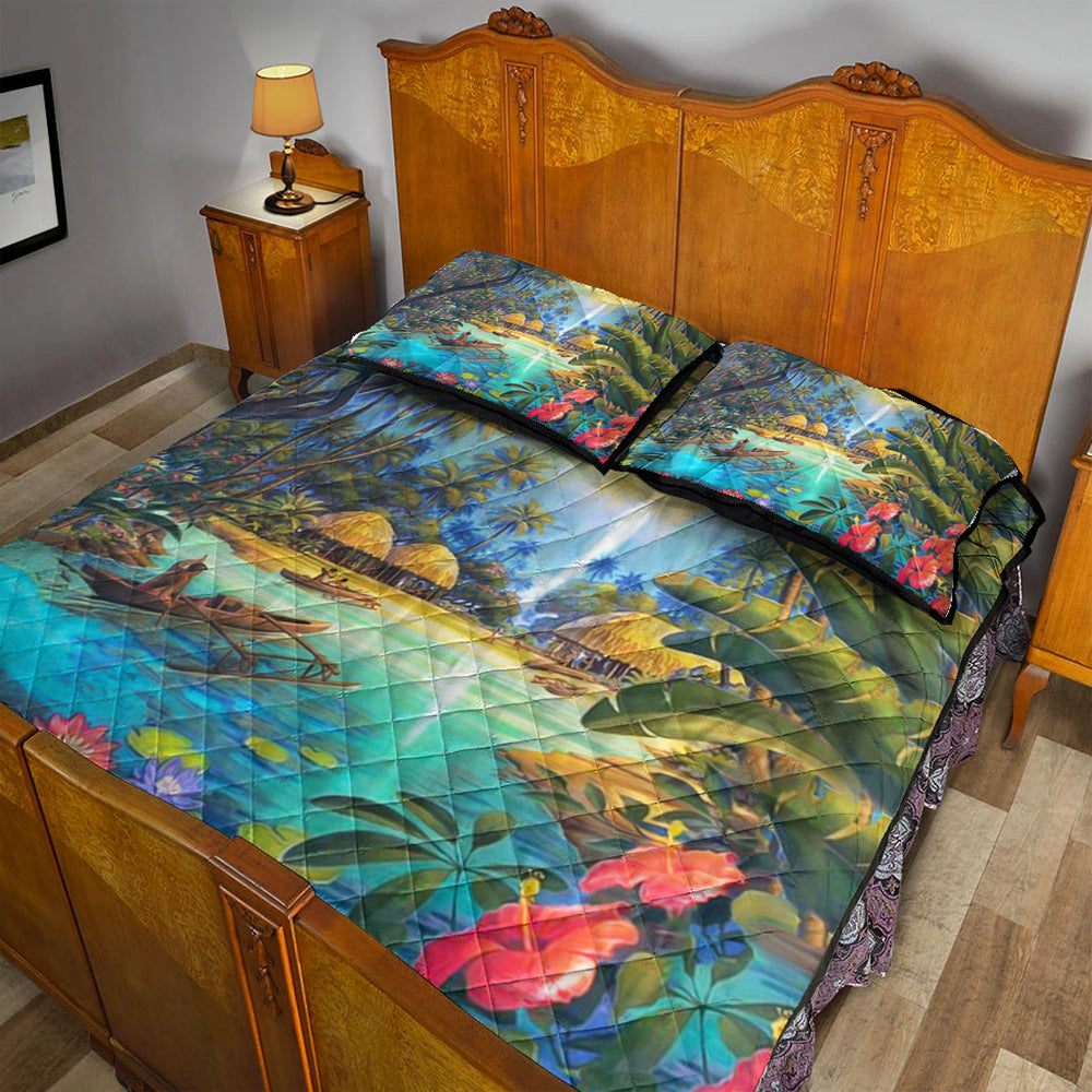 Hawaii Quilt Bed Set Picture