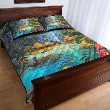 Hawaii Quilt Bed Set Picture