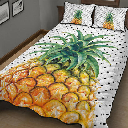 Hawaii Quilt Bed Set Pineapple Dottie