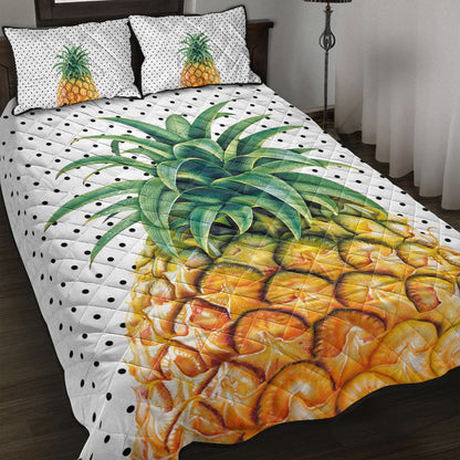 Hawaii Quilt Bed Set Pineapple Dottie