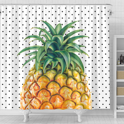 Hawaii Shower Curtain Pineapple Dottie