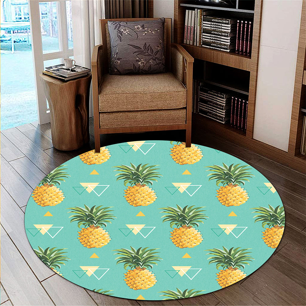 Hawaii Round Rug Pinespple Morden