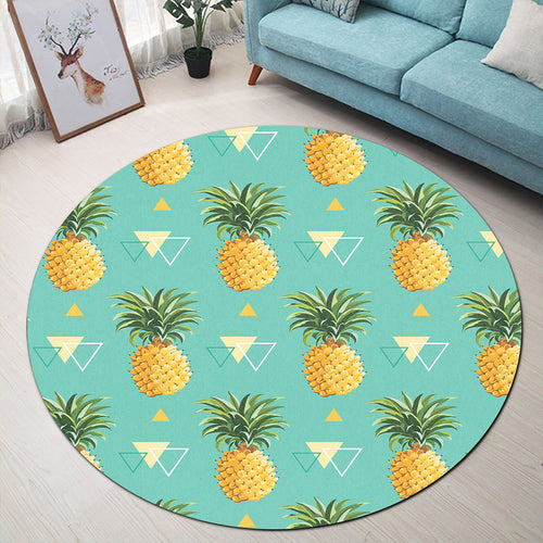 Hawaii Round Rug Pinespple Morden