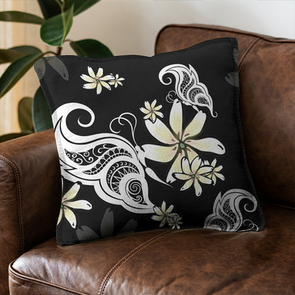 Hawaii Pillow Cover Plumeria Butterfly