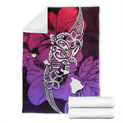 Hawaii Premium Blanket Polynesian Hibiscus Sweat