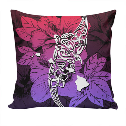 Hawaii Pillow Cover Polynesian Hibiscus Sweat