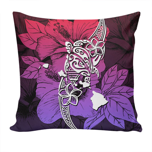 Hawaii Pillow Cover Polynesian Hibiscus Sweat