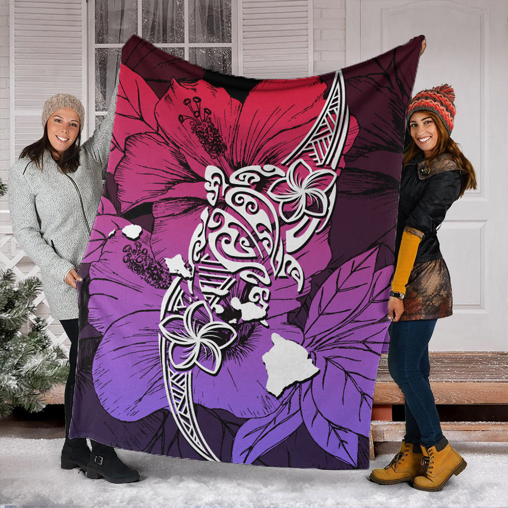 Hawaii Premium Blanket Polynesian Hibiscus Sweat
