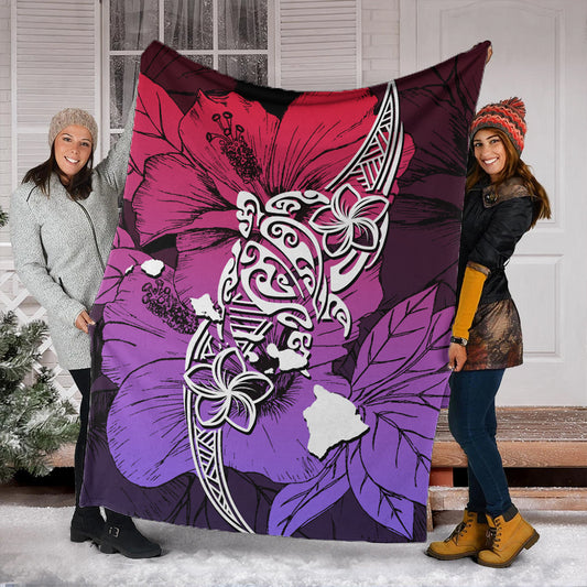 Hawaii Premium Blanket Polynesian Hibiscus Sweat