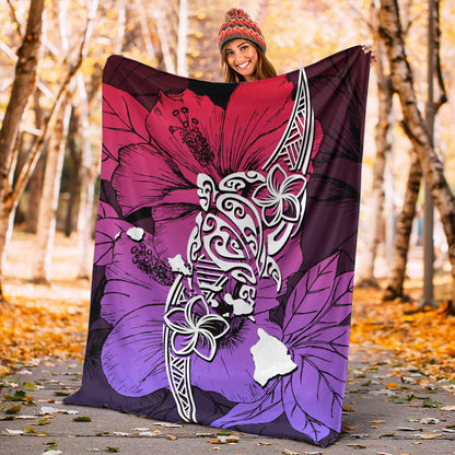 Hawaii Premium Blanket Polynesian Hibiscus Sweat