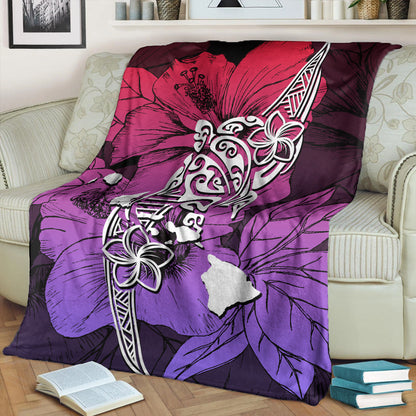 Hawaii Premium Blanket Polynesian Hibiscus Sweat